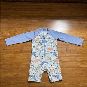 Caden Lane Shark Swimsuit Shortie